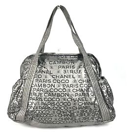 Borsa Chanel Unlimited CC Coco Mark Logo Nero Argento