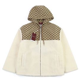 Gucci GG Intarsia Wool Blouson Beige
