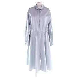 Vestido de algodón Hermès 38 Azul Azul claro
