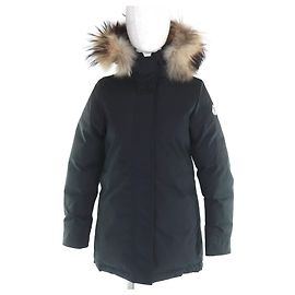 Autre Marque Pyrenex BORDEAUX FUR INT’L Daunenjacke aus Polyester Schwarz