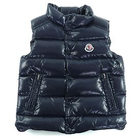 MONCLER TIB GILET Nylon Down Vest Blue Navy blue
