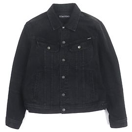 Giacca in cotone denim TOM FORD Nero