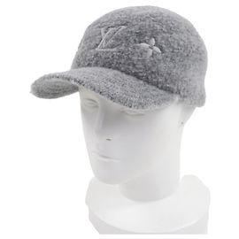 Boné de Algodão Monogram Woolgram Louis Vuitton Marrom