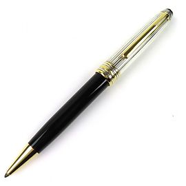 Penna a sfera Montblanc Meisterstück Solitaire AG925 Nero Argento D'oro