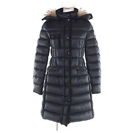 Moncler HERMIFUR Down Coat Black