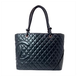 Chanel Cambon Line Große Tote Bag Schwarz