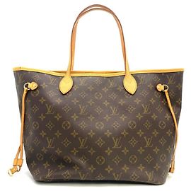 Sac cabas Louis Vuitton Neverfull MM Marron