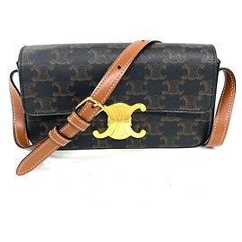 Céline Borsa a tracolla Celine Claude Triomphe Marrone