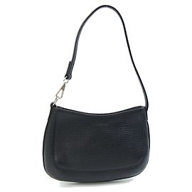 Loewe Black Leather Handbag Pouch Black
