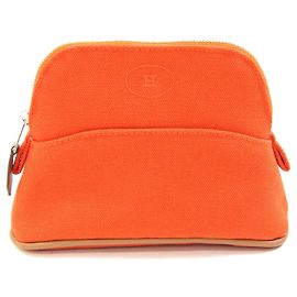 Hermès Hermes Bolide Handbag Pouch Mini Laranja