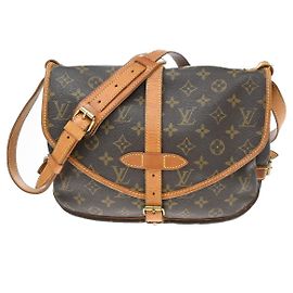 Louis Vuitton Saumur Monogram 30 Marron