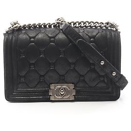 Borsa a tracolla Chanel Boy Nero