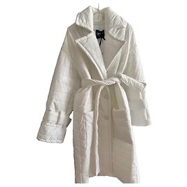Autre Marque Abrigo acolchado blanco Blanco