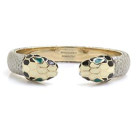 Bulgari Bvlgari Silver Metal Bangle Bracelet Silvery