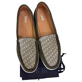 Christian Dior Men's Evidence Derby Leather Khaki
