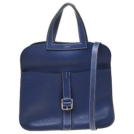 Hermès Hermes Halzan Clémence 31 Azul