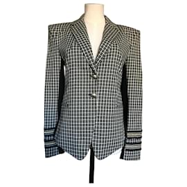 Patrizia Pepe Check blazer Black White Green