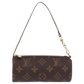 Louis Vuitton Papillon Pochette Monogram Canvas Mini Castaño