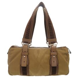 Sac à main Yves Saint Laurent Mini Boston Canvas Marron