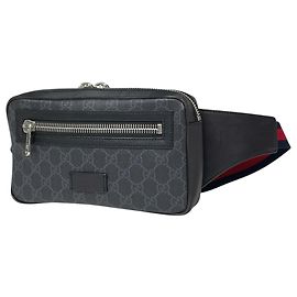 Gucci Body Bag GG Pattern Coated Canvas Black