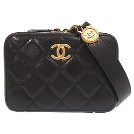 Sac Mini Camera Chanel Coco Mark Matelassé Noir
