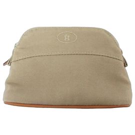 Hermès HERMES Bolide Pouch Mini in Taupe Beige Taupe