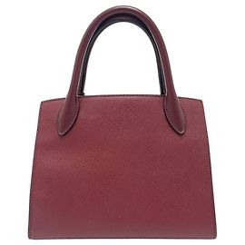 Prada Wine Red Saffiano Leather Bag Dark red