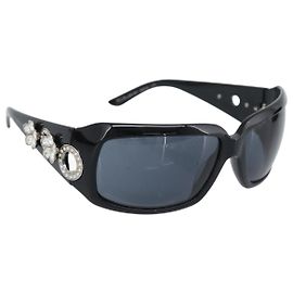 Bulgari BVLGARI Sunglasses Plastic Black Silver Auth bs36734 Black Silvery