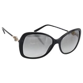 Gafas de sol VERSACE Medusa Plastic Black Gold Tone Auth BA15022V Negro Otro