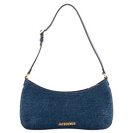 JACQUEMUS - Borsa a tracolla Le Bisou Jacquemus in denim blu navy Blu navy