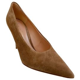 Escarpins Robbie en daim Camel Gianvito Rossi Marron