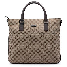 Bolso Satchel Gucci GG Canvas Beige Beige