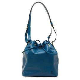 Borsa a secchiello Louis Vuitton Epi Petit Noe Blu Blu