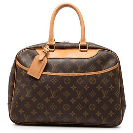 Sac à main Louis Vuitton Monogram Deauville Marron Marron