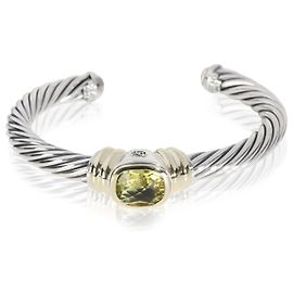 Bracciale Noblesse David Yurman in oro giallo, argento sterling e peridoto Altro