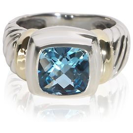 Anello Noblesse David Yurman in oro giallo, argento sterling e topazio Altro