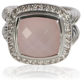 David Yurman Sterling Silver Quartz and Diamond Albion Ring Other