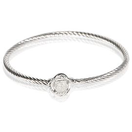 David Yurman Sterling Silver Diamond Infinity Bangle Bracelet Other