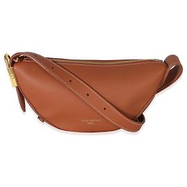Borsello Low Key Louis Vuitton in pelle di vitello liscia Cognac Marrone