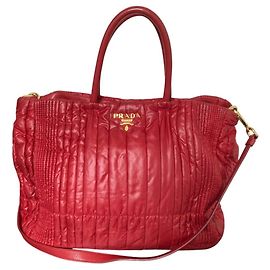 Prada Tessuto Impuntu Handtasche Rot