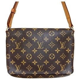 Bolsa de Ombro Louis Vuitton Musette Tango Monogram Marrom