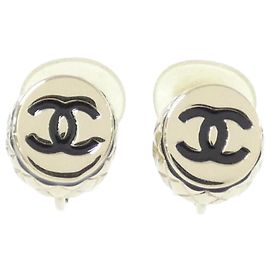 Orecchini a clip Chanel neri e oro Nero D'oro