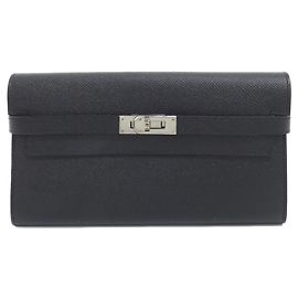 Hermès Hermes Kelly Classic Long Wallet Black