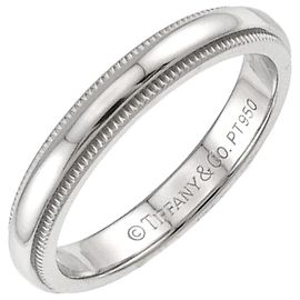 Tiffany & Co. Milgrain Platinum Band Ring Other