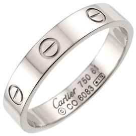 Cartier Mini Love Ring in 18K White Gold Other