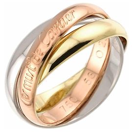 Anello Cartier Trinity in oro bianco rosa e giallo 18K Altro