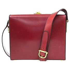 Céline Celine Vintage Leather Rouge
