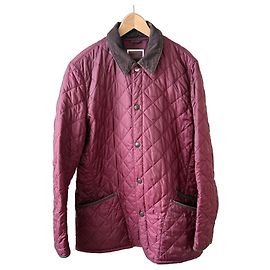 Barbour x Pantone Quilted Jacket Dark red