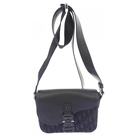 Borsa Messenger Christian Dior Saddle Flap Nero
