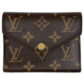 Louis Vuitton Portefeuille Victorine Tri-fold Wallet Marron